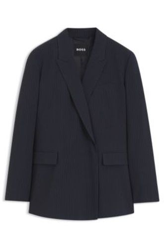 Blazer Regular en crêpe stretch à rayures tennis - Boss - Modalova