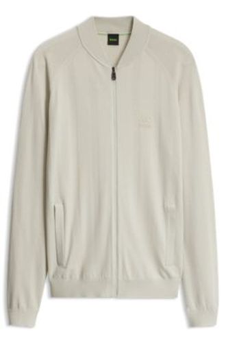 Cardigan long à col zippé - Boss - Modalova
