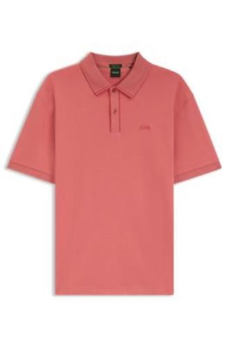 Polo en coton interlock avec finitions rayées - Boss - Modalova