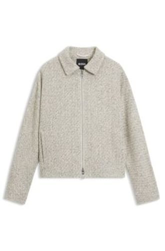 Blazer Regular en tweed à deux tons - Boss - Modalova