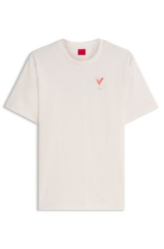 T-shirt en jersey de coton à imprimé graphique - HUGO - Modalova
