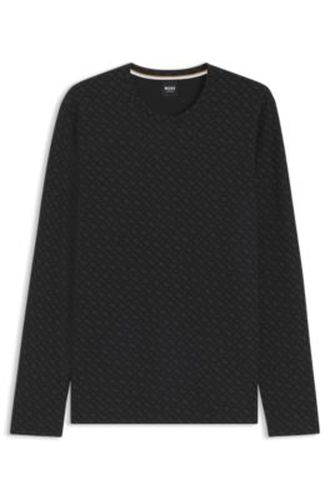 Haut de pyjama en coton mélangé à la structure gaufrée - Boss - Modalova