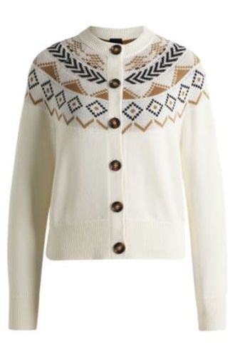 Cardigan d’équitation à motif en maille - Boss - Modalova