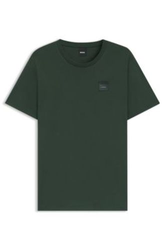T-shirt d’équitation en coton stretch avec écusson à logo - Boss - Modalova