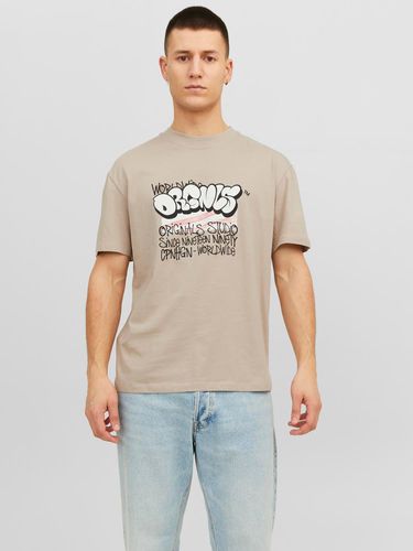 T-shirt Imprimé Col Rond - Jack & Jones - Modalova