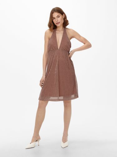 Dos Nu En Tissu Brillant Robe - ONLY - Modalova