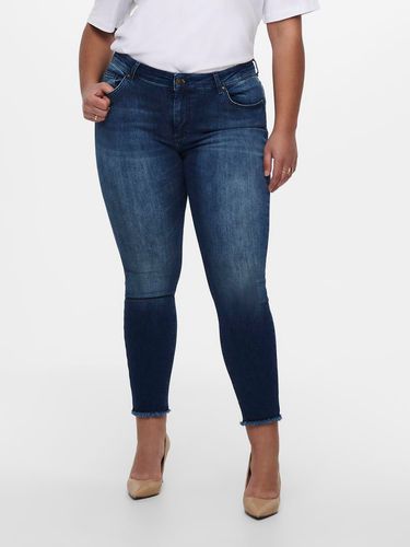 Jeans Skinny Fit Taille Moyenne Ourlé Destroy - ONLY - Modalova