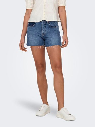 Shorts Regular Fit Taille Moyenne Ourlets Déchirés - ONLY - Modalova