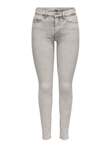 Jeans Skinny Fit Taille Moyenne Ourlet Brut - ONLY - Modalova