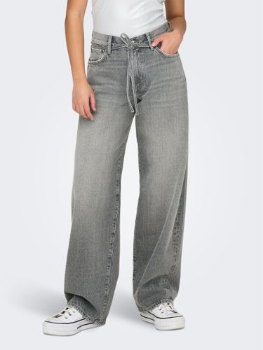 Onlgianna Mid Waist Straight Jeans - ONLY - Modalova