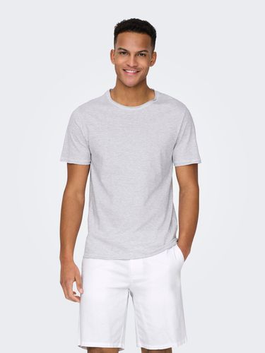T-shirts Regular Fit Col Rond - ONLY & SONS - Modalova