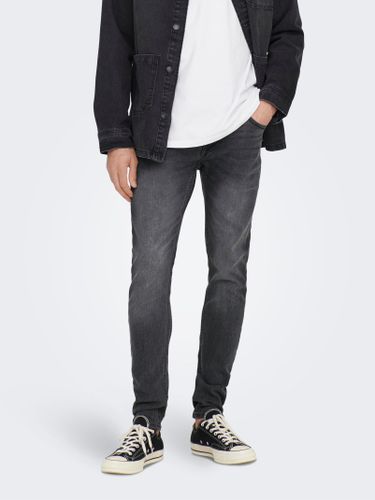 Jeans Slim Fit Taille Classique - ONLY & SONS - Modalova