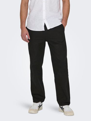 Pantalons Loose Fit Taille Moyenne - ONLY & SONS - Modalova