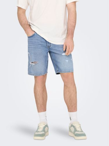 Shorts Straight Fit Taille Moyenne - ONLY & SONS - Modalova