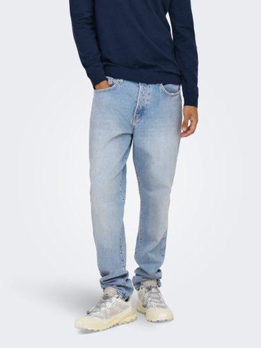 Jeans Tapered Fit Taille Moyenne - ONLY & SONS - Modalova