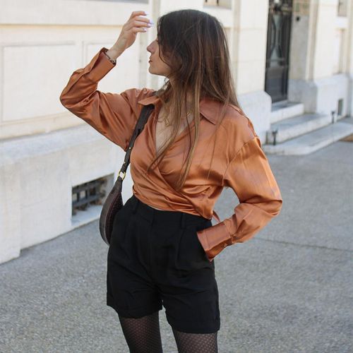 LILYSILK Blouse Soie Enveloppez Le Dessus, Attachez La Taille 100% Soie De Mûrier Léger Et Doux, Cozy & Confortable XS - LILYSILK - Modalova