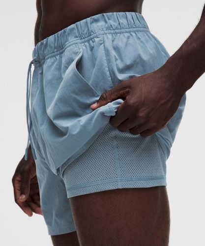 “ Short Beach to Trail doublÃ© 13cms â€“ Bleu â€“ Taille L - lululemon - Modalova
