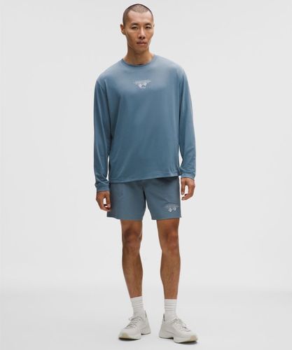“ Haut d'entraÃ®nement EasySet Ã  manches longues Graphics â€“ Bleu â€“ Taille S - lululemon - Modalova