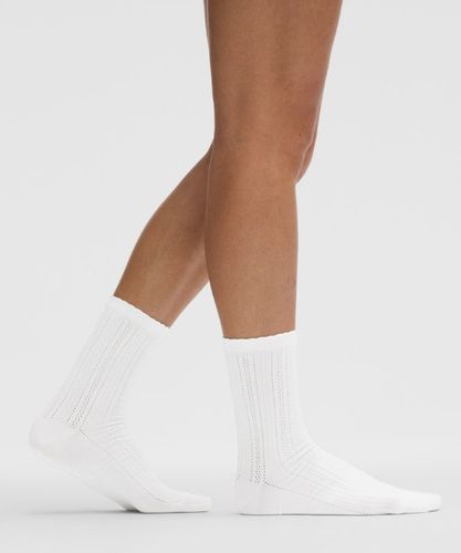 “ Chaussettes mi-hautes en maille pointelle unisexe â€“ Taille XL - lululemon - Modalova