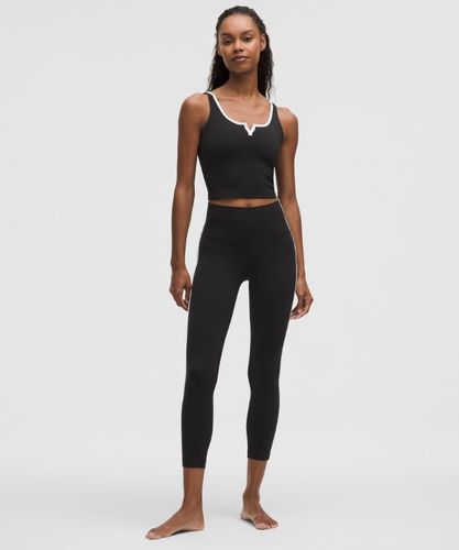 “ DÃ©bardeur Align Ã  encolure crantÃ©es â€“ Noir/Blanc â€“ Taille 0 - lululemon - Modalova