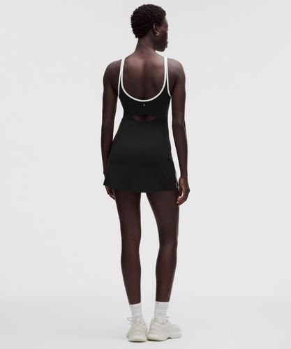 “ Robe de tennis Ã  dÃ©coupe et encolure dÃ©gagÃ©es â€“ Noir/Blanc â€“ Taille XL - lululemon - Modalova