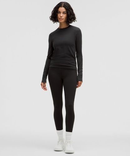 “ Haut manches longues Swiftly en laine Longueur hanches â€“ Noir â€“ Taille M - lululemon - Modalova