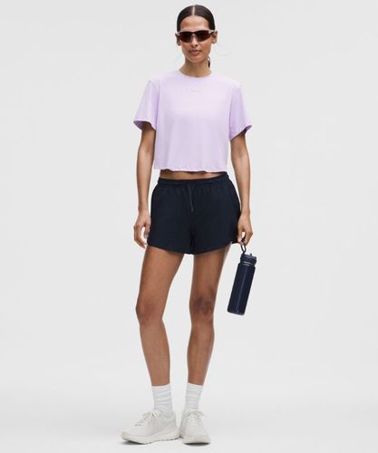“ T-Shirt Pace Crush Ã  motif et dos croisÃ©s â€“ Violet â€“ Taille 3XS - lululemon - Modalova