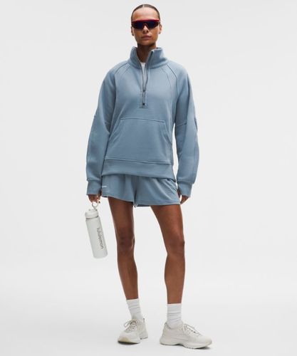 “ Sweat demi-zippÃ© Scuba Oversized Ã  col cheminÃ©e Longs â€“ Bleu â€“ Taille XL/2XL - lululemon - Modalova