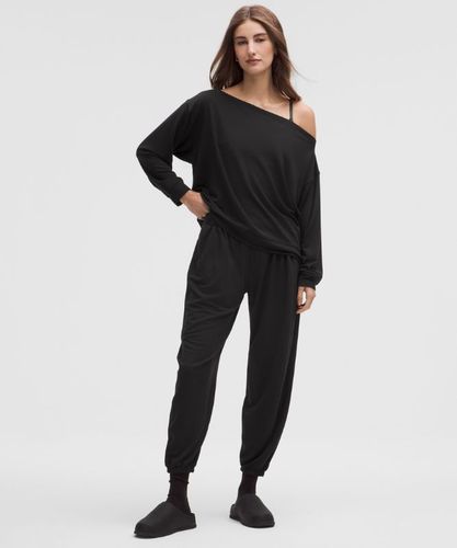 “ Haut BeCalm oversize Ã  manches longues et col bateaus â€“ Taille S - lululemon - Modalova