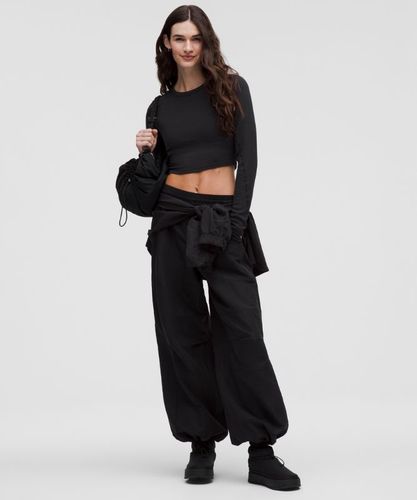 “ Haut court Ã  manches longues Hold Tight Ã  ourlet droits â€“ Taille 8 - lululemon - Modalova