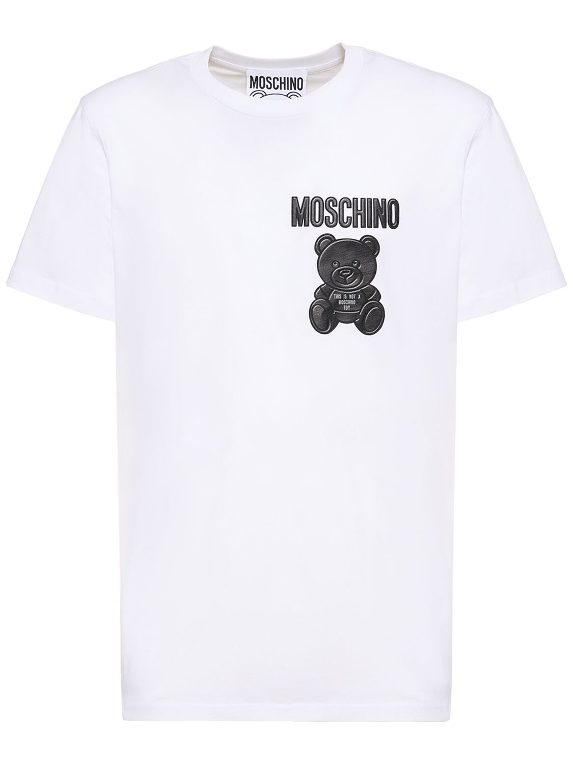 T-shirt En Jersey De Coton Imprimé Ourson - MOSCHINO - Modalova