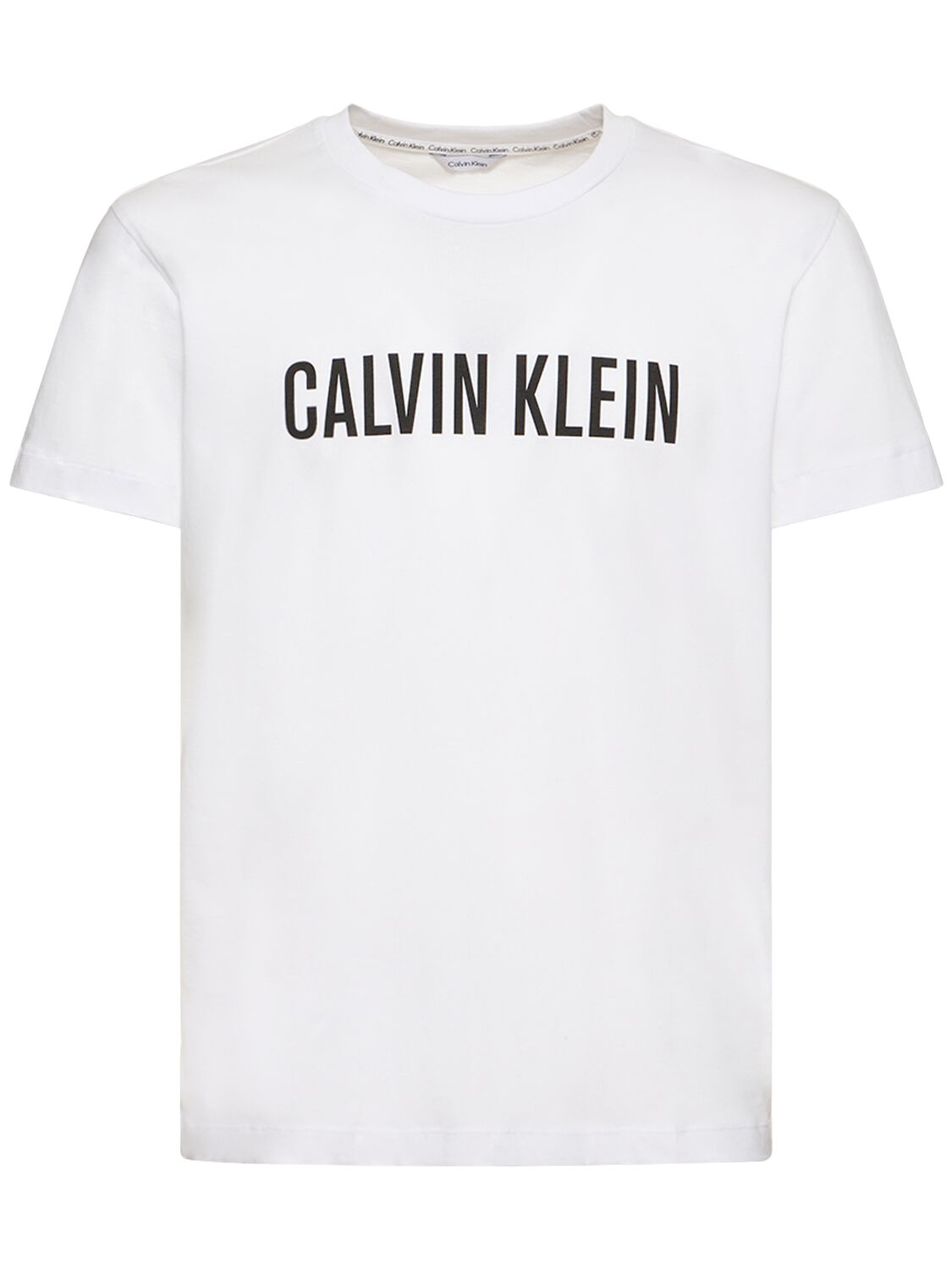 T-shirt En Coton Imprimé Logo - CALVIN KLEIN UNDERWEAR - Modalova