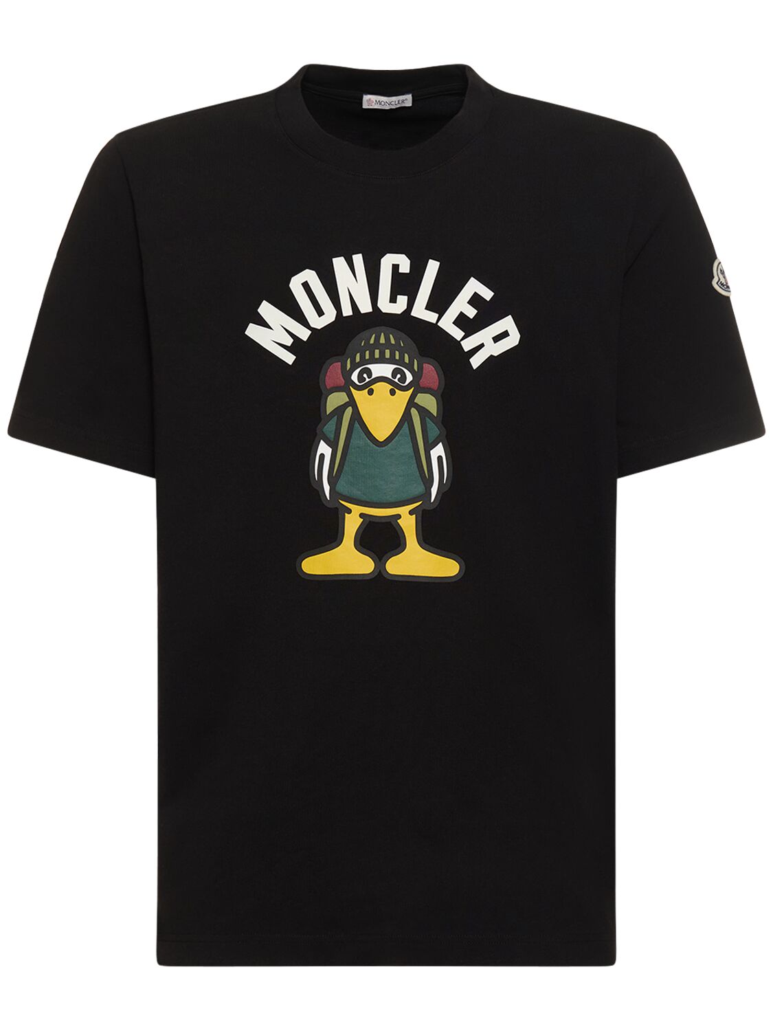 T-shirt En Jersey De Coton À Logo - MONCLER - Modalova