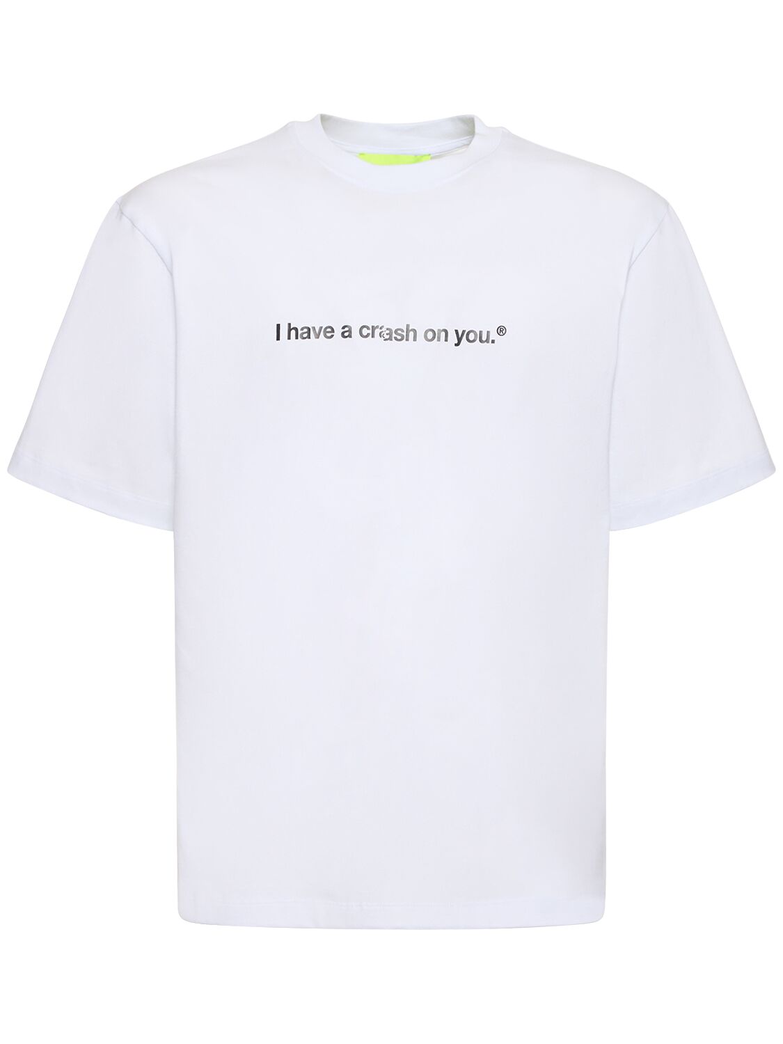 T-shirt En Coton X Crash Baggage - MSGM - Modalova