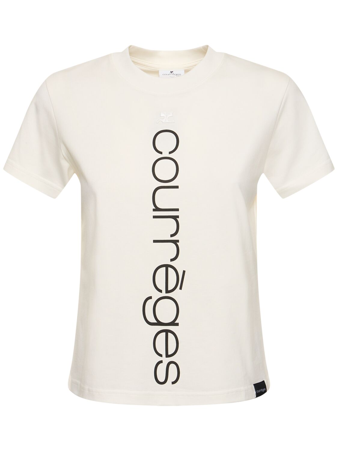 T-shirt En Jersey De Coton À Logo - COURREGES - Modalova