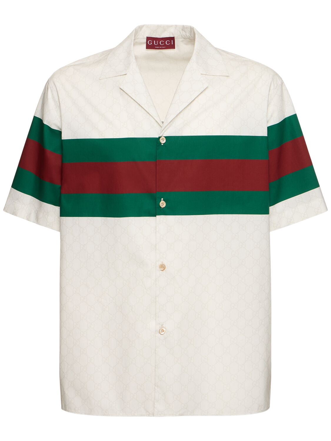 Gucci 1921 Web Cotton Shirt - GUCCI - Modalova