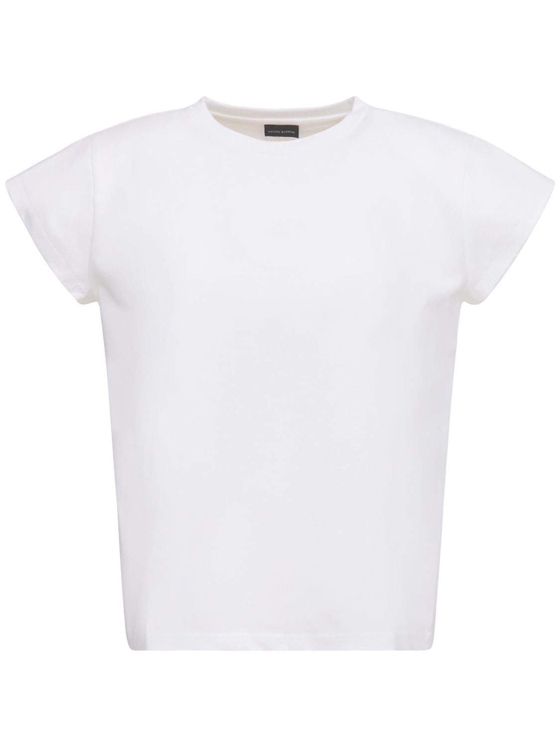 T-shirt En Jersey De Coton À Logo Caoutchouté - MAGDA BUTRYM - Modalova