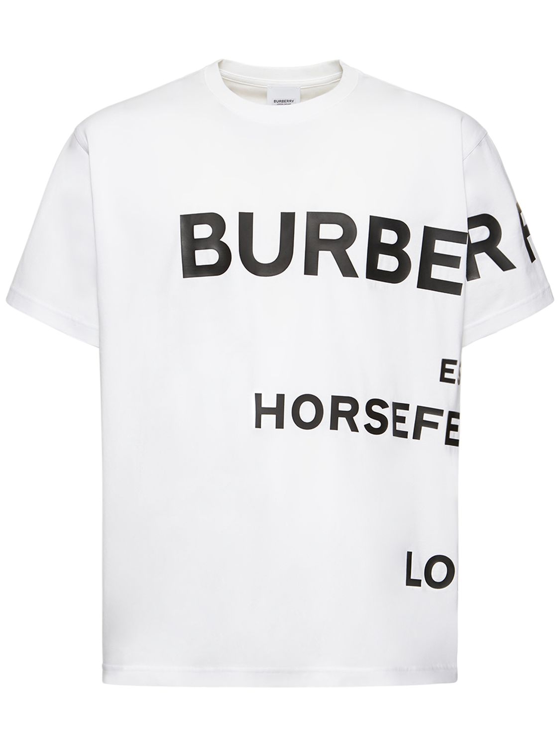 T-shirt En Coton À Logo Harlford - BURBERRY - Modalova