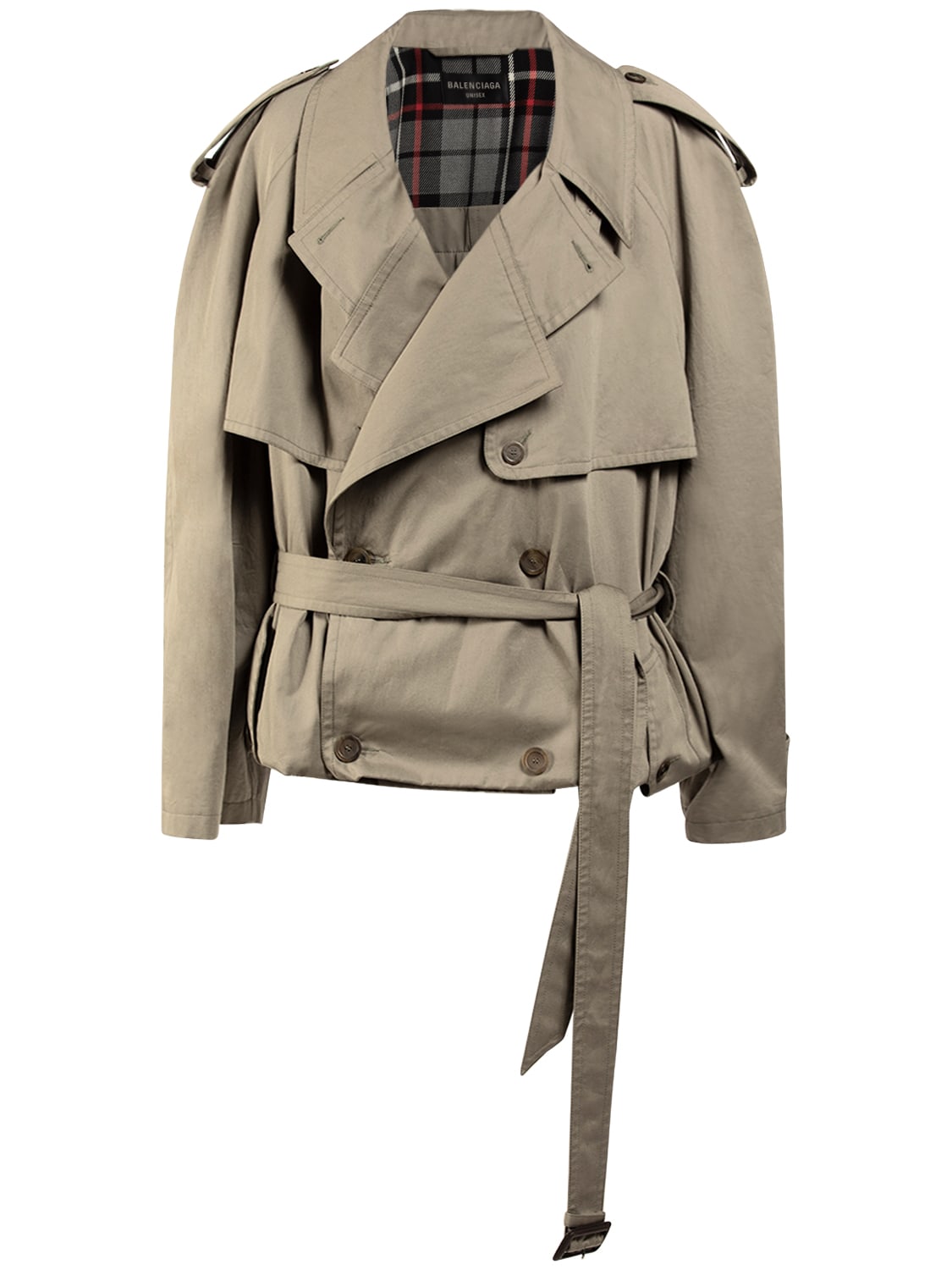 Trench-coat En Coton - BALENCIAGA - Modalova