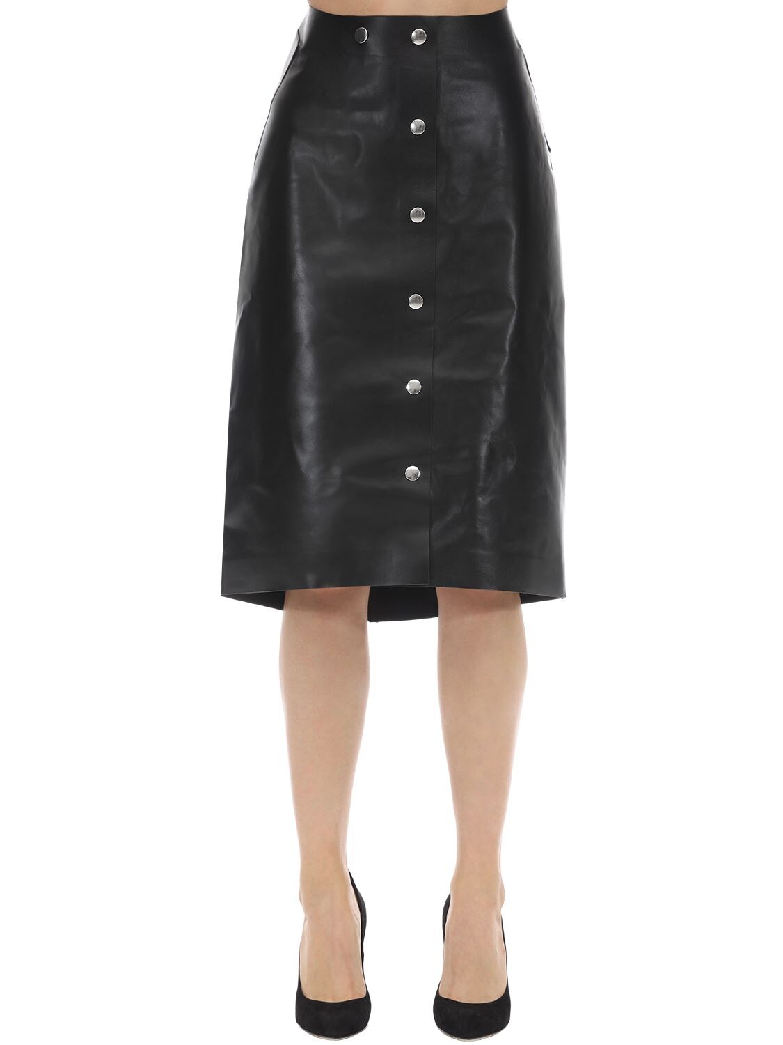 Miinto Femme Vêtements Jupes Jupes en cuir Femme Leather skirt Noir Taille: 34 FR 