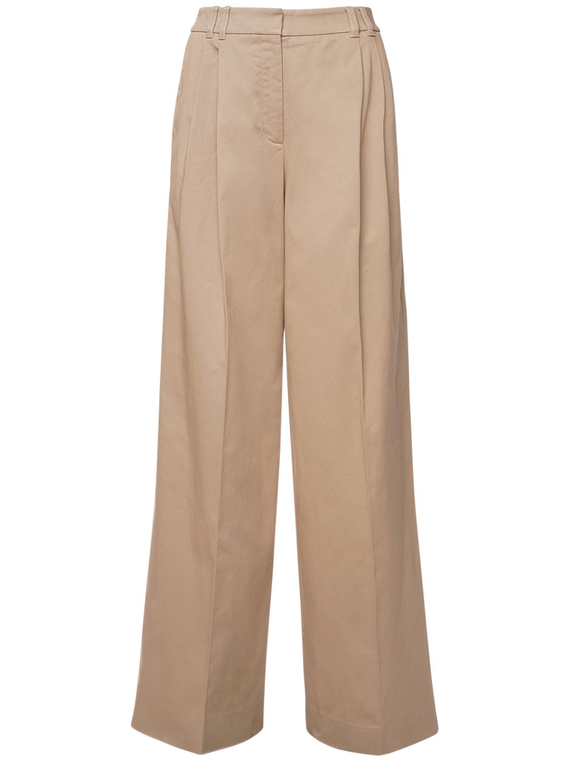 Pantalon En Coton Stretch Taille Haute - AGNONA - Modalova
