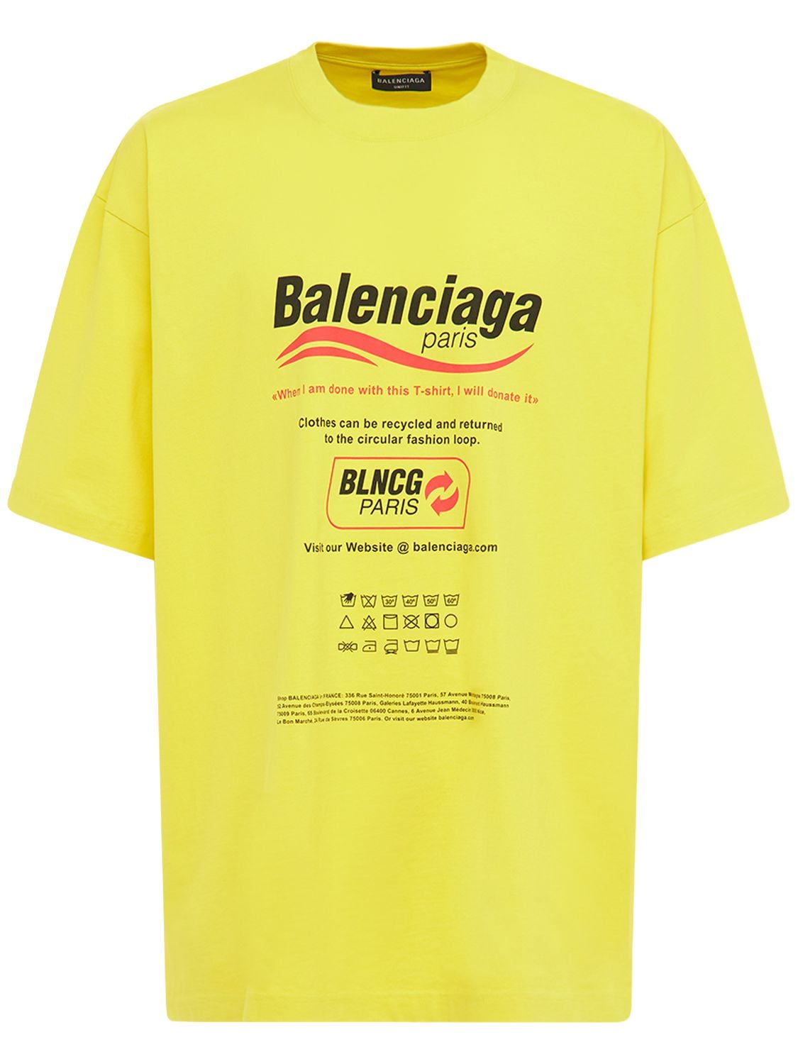 T-shirt En Coton - BALENCIAGA - Modalova