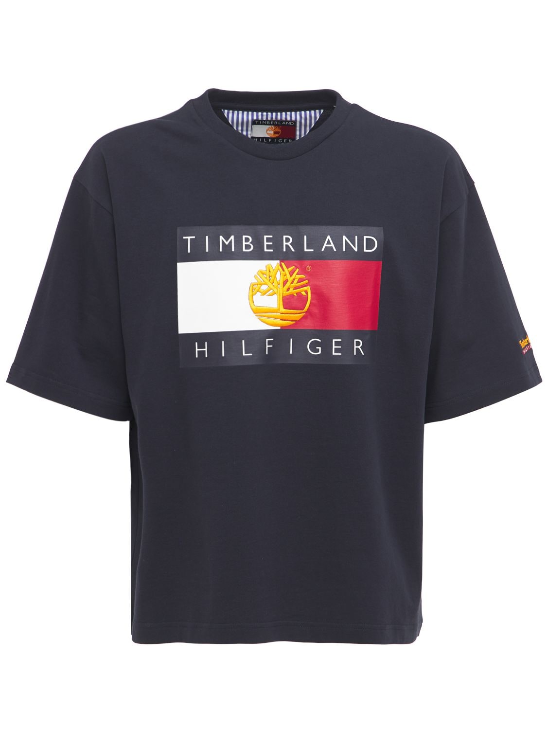 T-shirt En Coton Recyclé À Logo - TOMMY HILFIGER X TIMBERLAND - Modalova