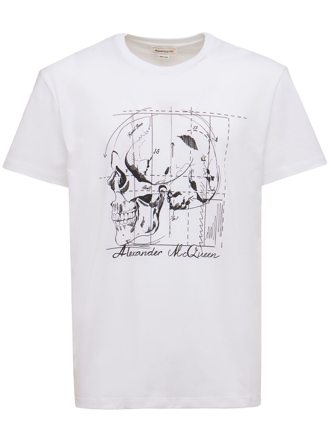 T-shirt En Jersey De Coton - ALEXANDER MCQUEEN - Modalova