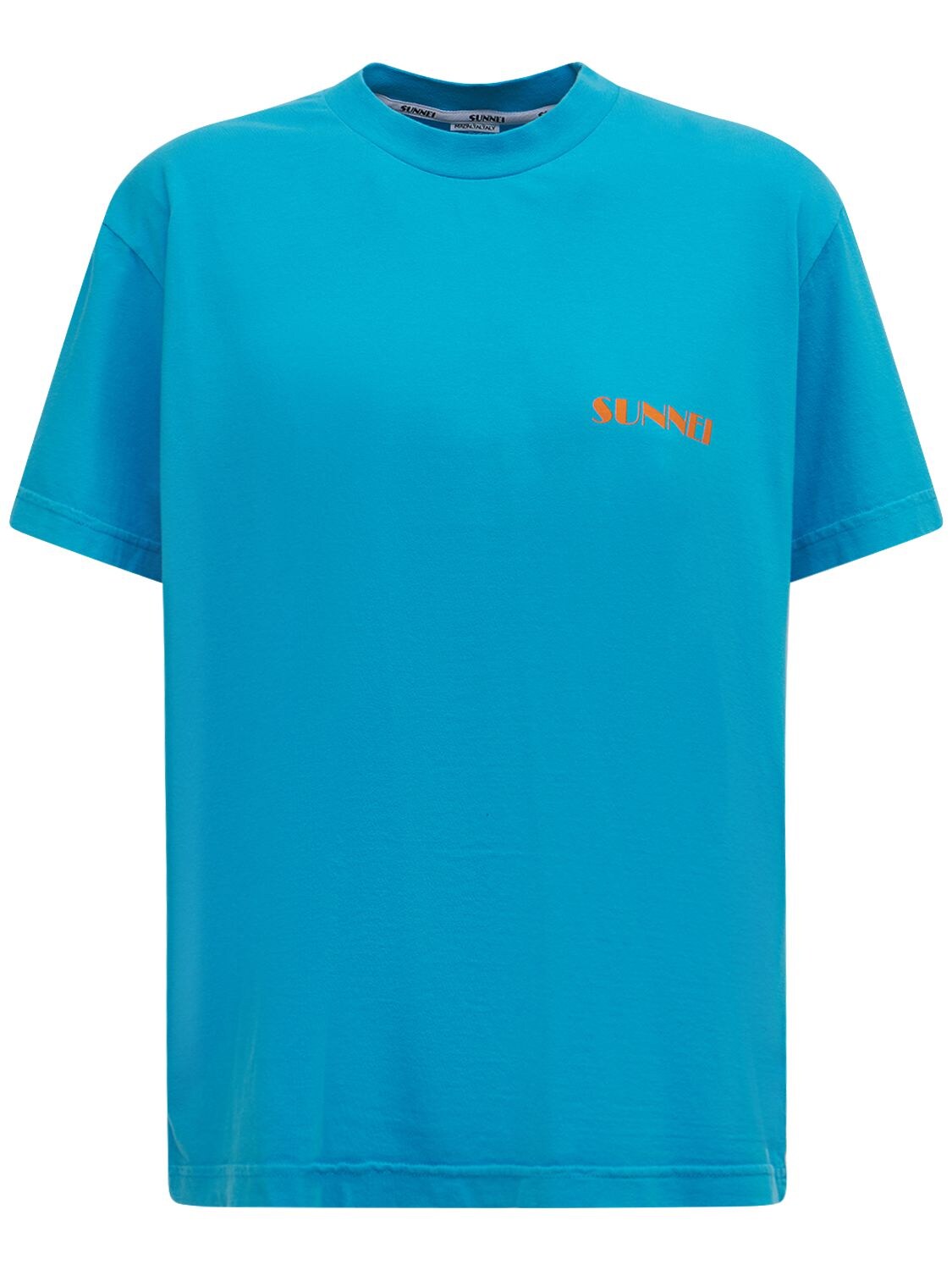 T-shirt En Jersey De Coton À Logo Mini - SUNNEI - Modalova