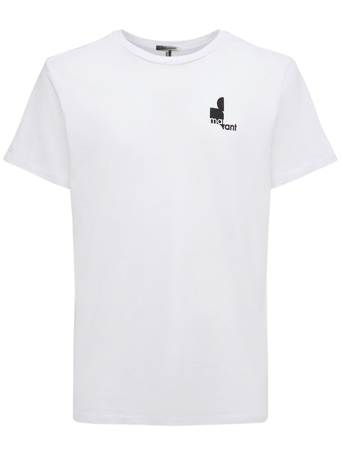 T-shirt En Coton Imprimé Logo - ISABEL MARANT - Modalova