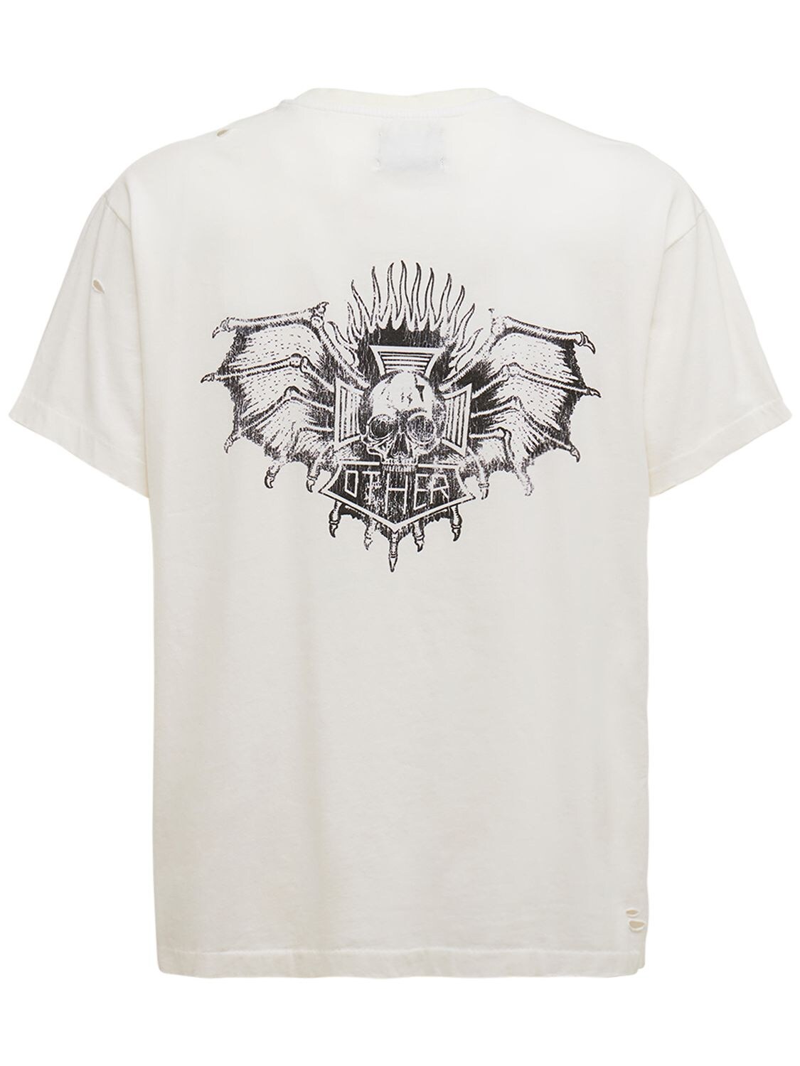 T-shirt En Coton Imprimé Death Skull Mono - OTHER - Modalova
