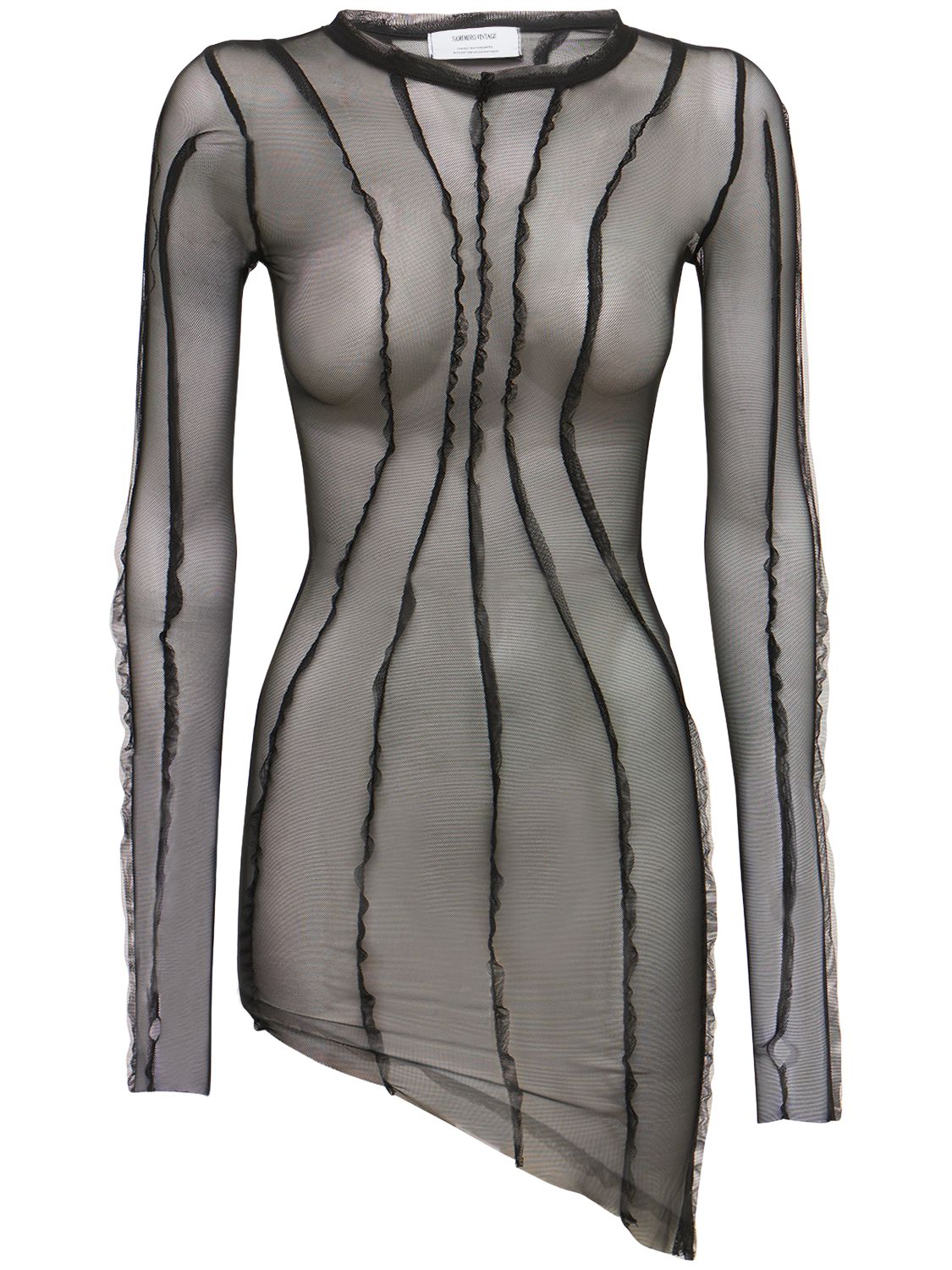 Mini-robe Asymétrique En Jersey De Nylon - SAMI MIRO VINTAGE - Modalova