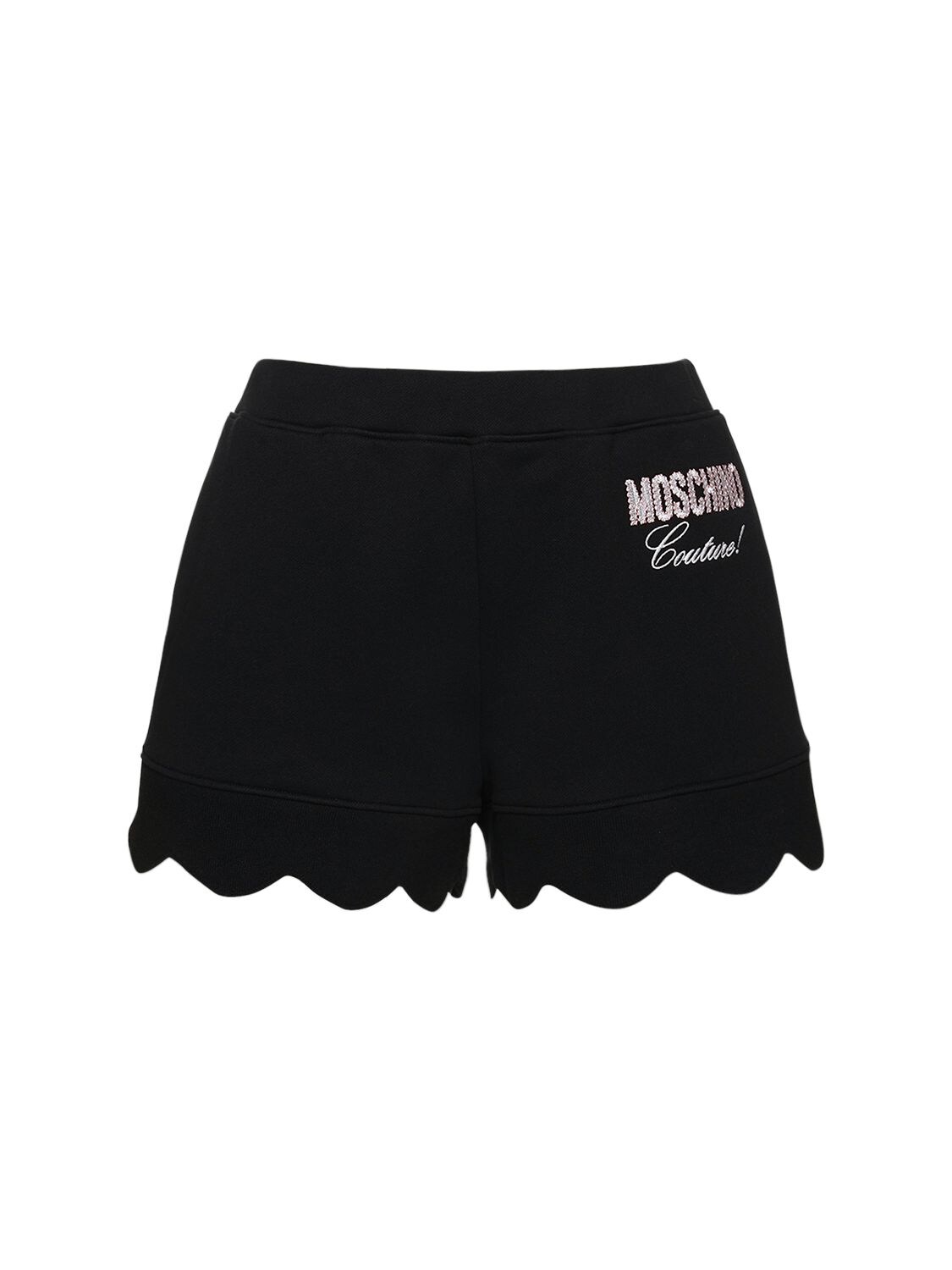 Femme Vêtements Shorts Mini shorts Pantalon Moschino en coloris Noir 