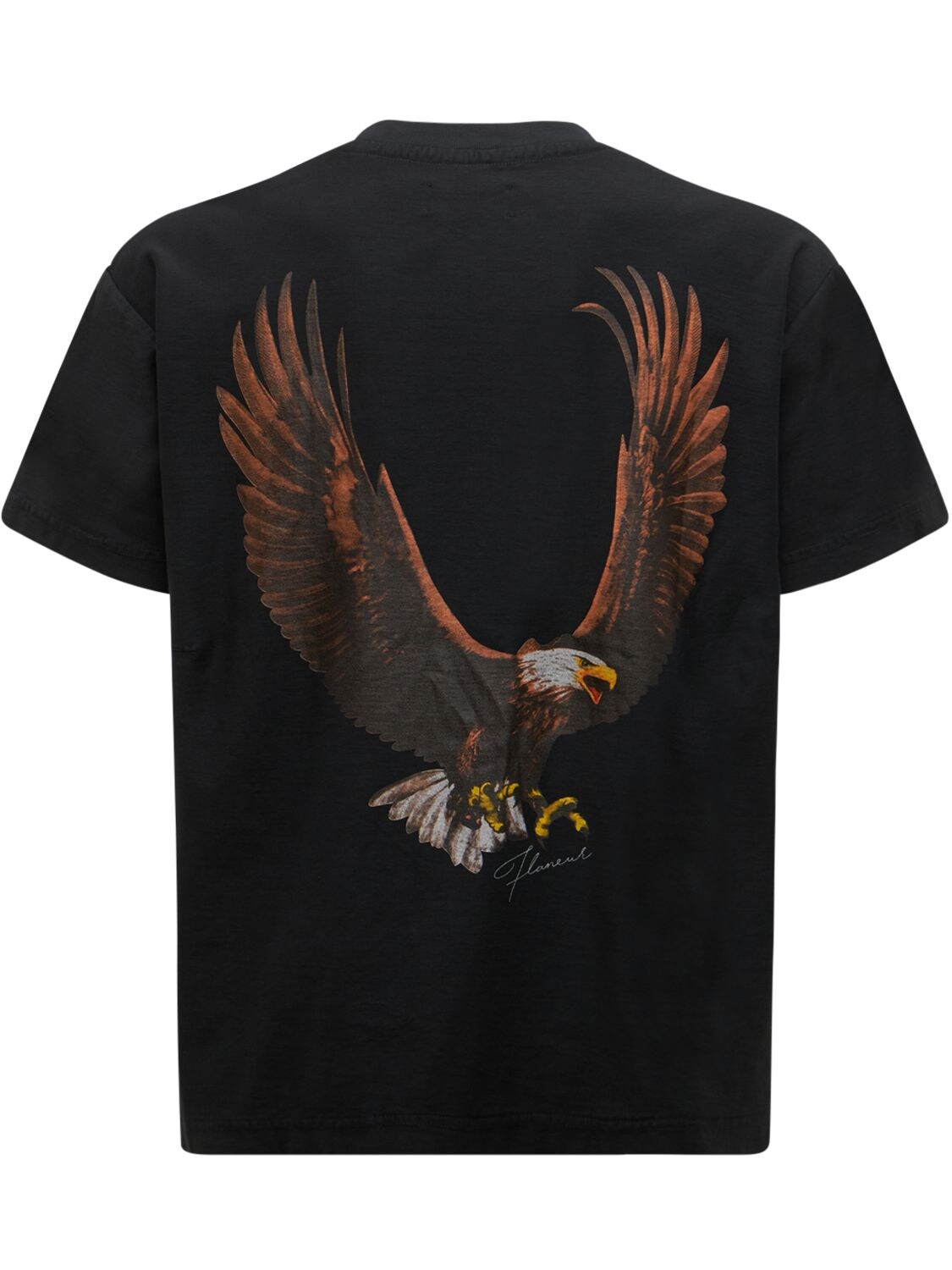 T-shirt En Coton Imprimé Seasonal Eagle - FLANEUR HOMME - Modalova